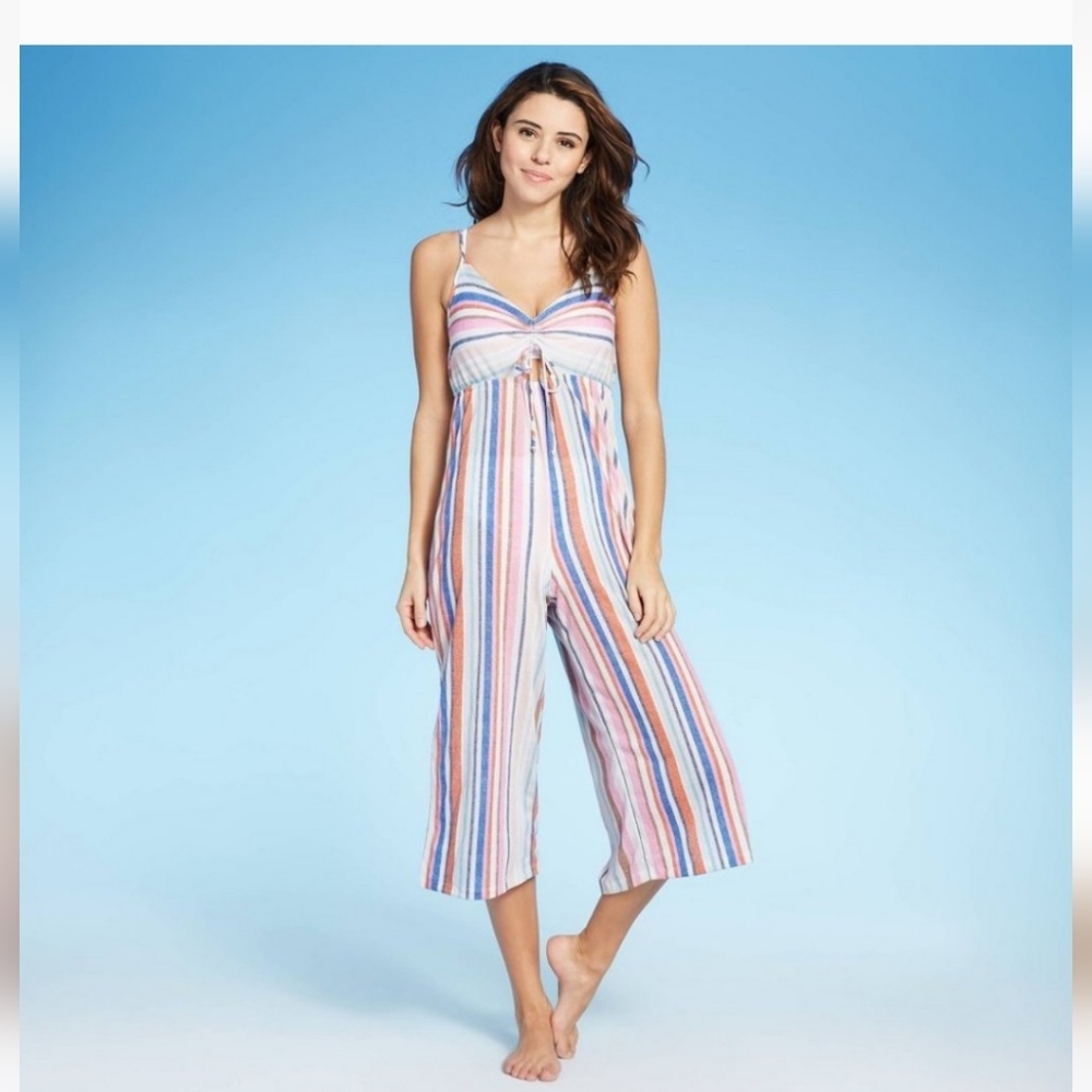 Xhiliration cropped jumpsuit